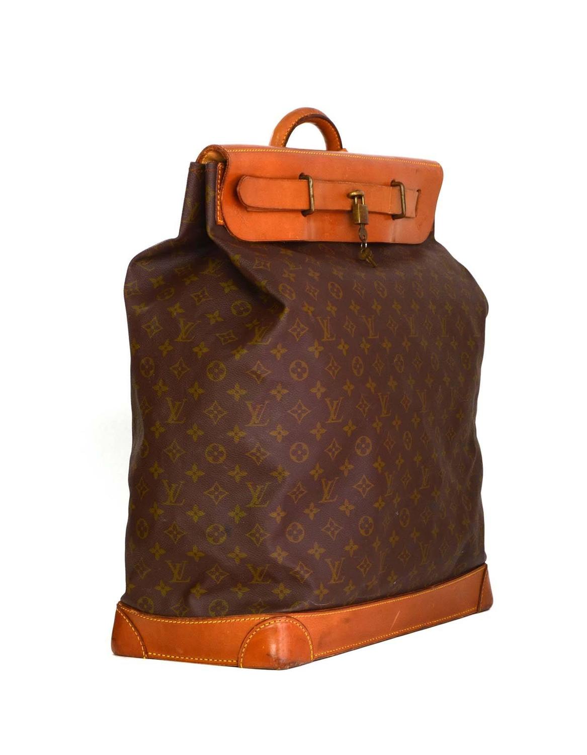 Louis Vuitton Vintage Pre- 1980&#39;s Monogram Steamer Travel Bag GHW For Sale at 1stdibs