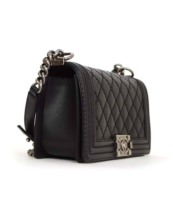 chanel black leather bag