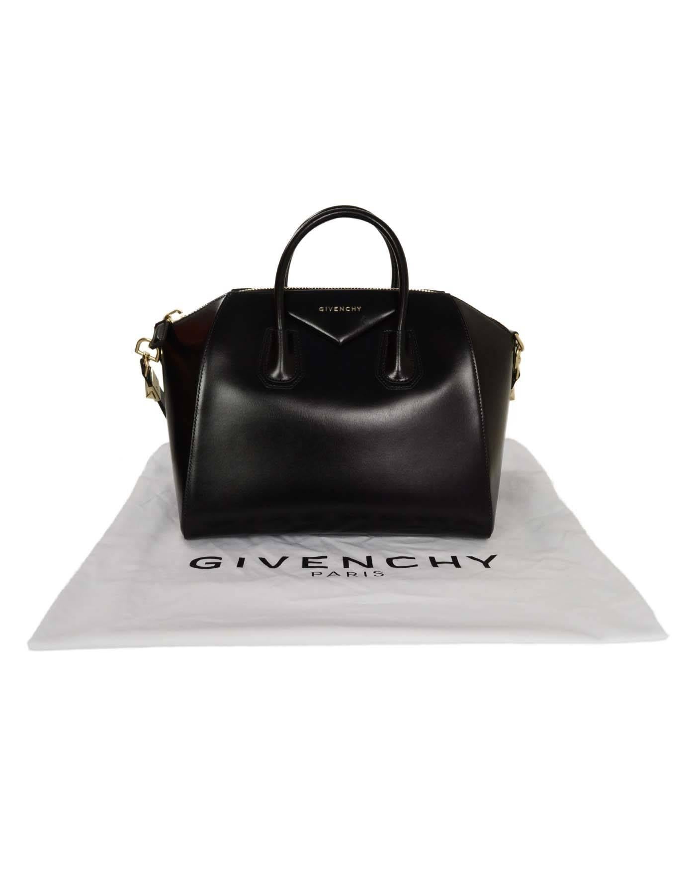 Givenchy Black Shiny Calfskin Medium Antigona Black SHW 5
