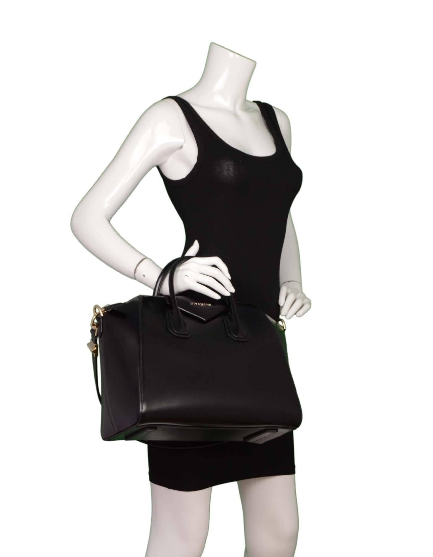 Givenchy Black Shiny Calfskin Medium Antigona Black SHW 6