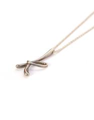 Tiffany & Co. Sterling Elsa Peretti K Pendant Necklace