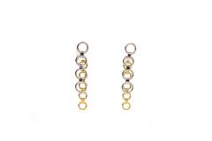 Dior Three Way Wear Chain-link Gold & Silver Earrings