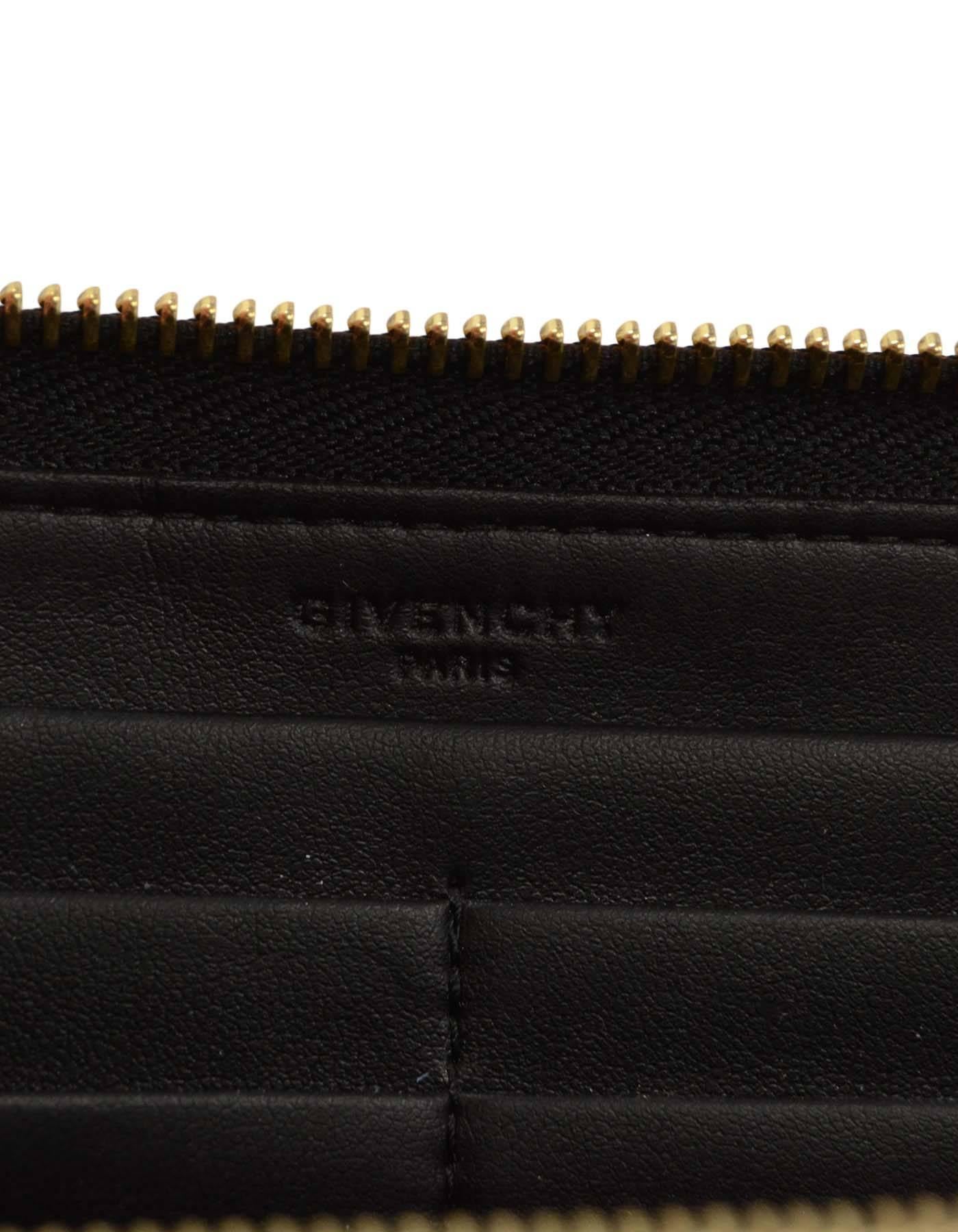 Givenchy Bambi Brieftasche mit Reißverschluss und Saffianomuster 2