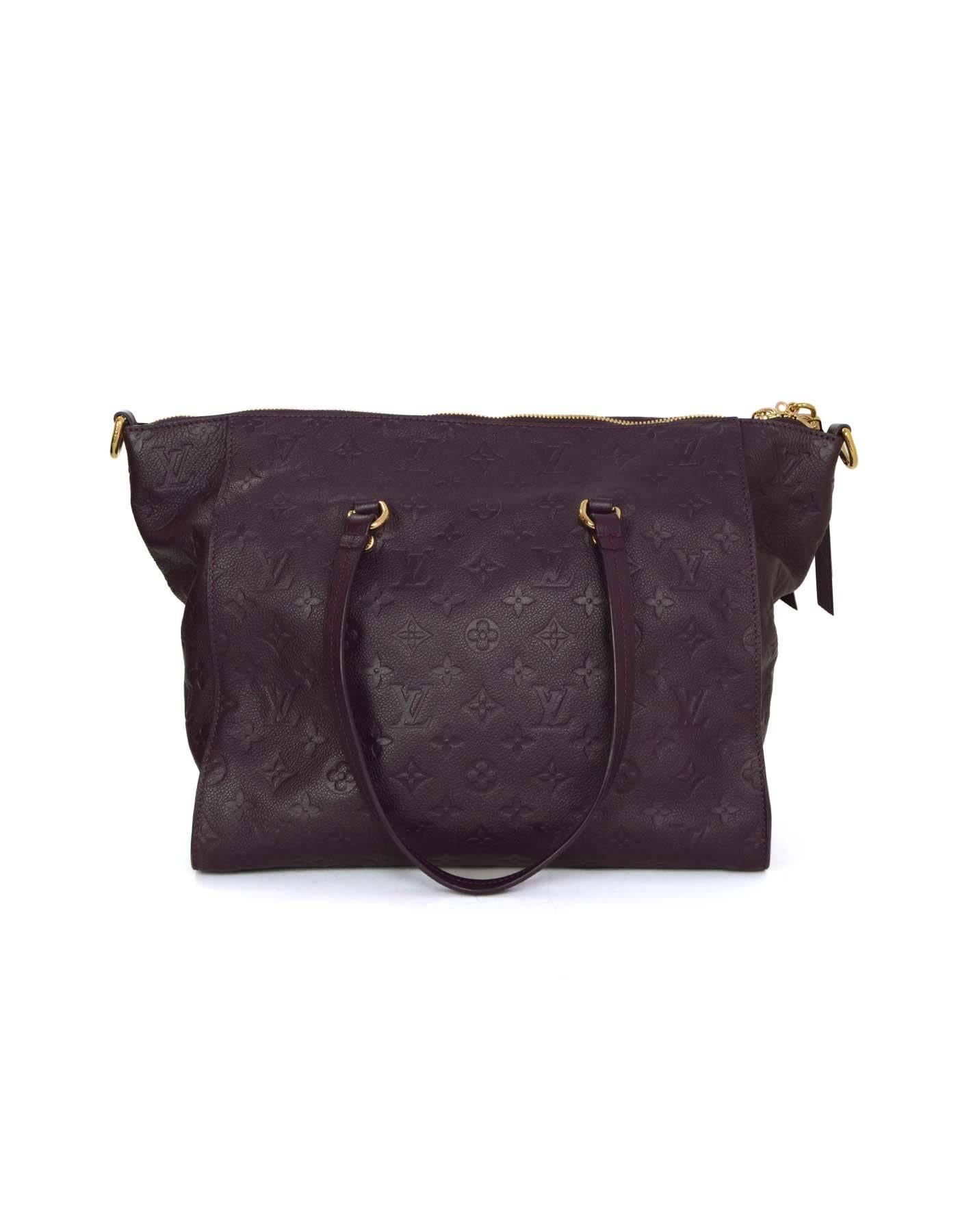 Black Louis Vuitton Aube Purple Monogram Empreinte Lumeniuse PM Tote GHW