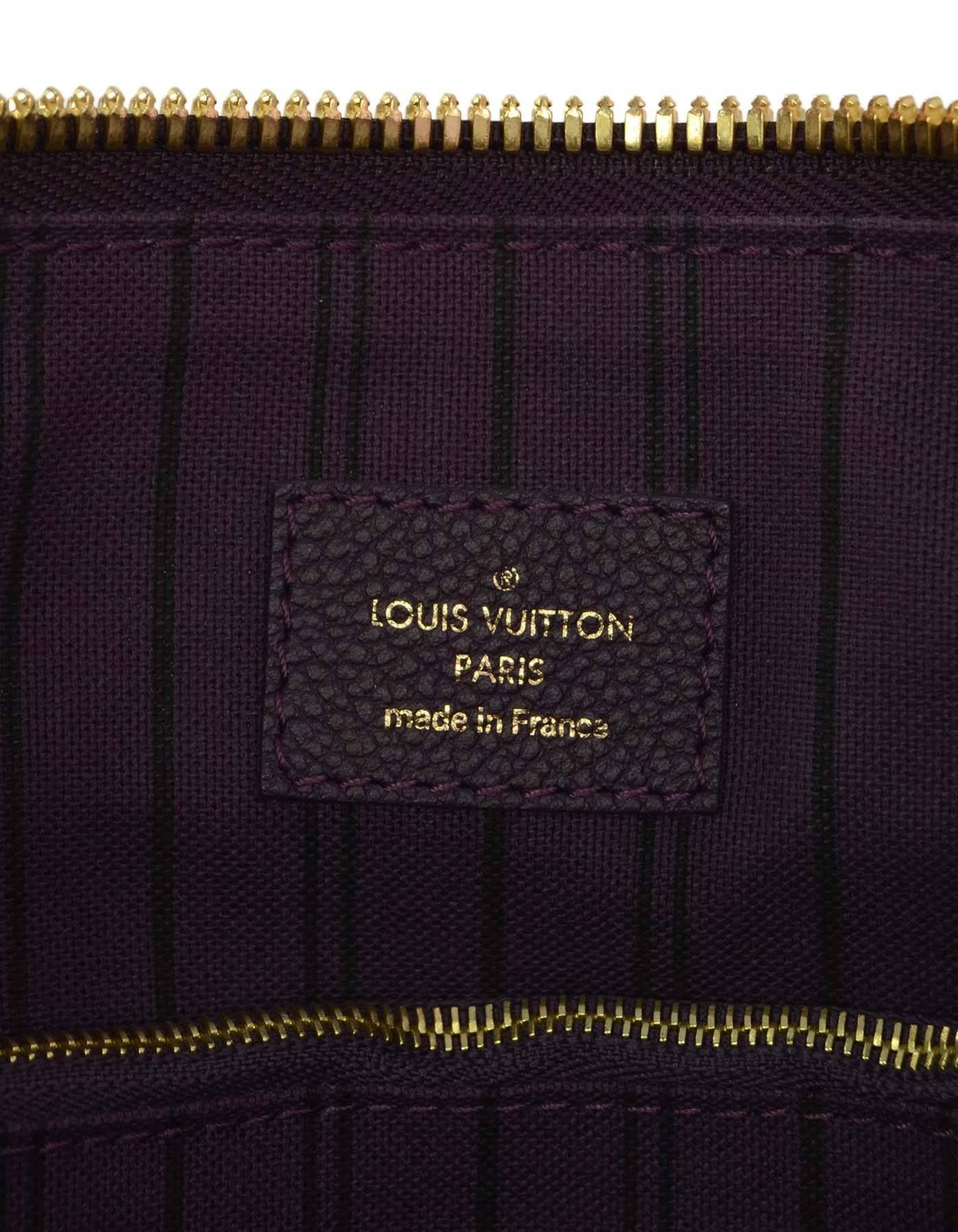 Louis Vuitton Aube Purple Monogram Empreinte Lumeniuse PM Tote GHW 2