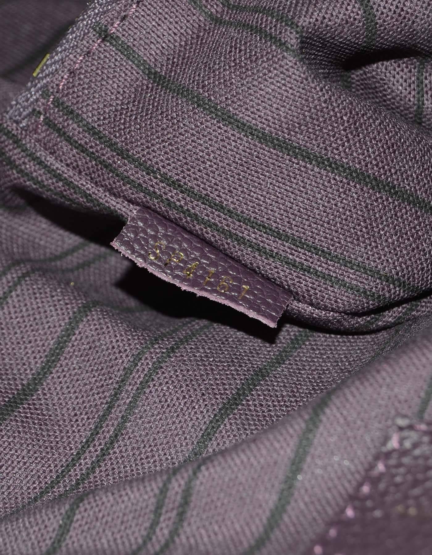 Louis Vuitton Aube Purple Monogram Empreinte Lumeniuse PM Tote GHW 3