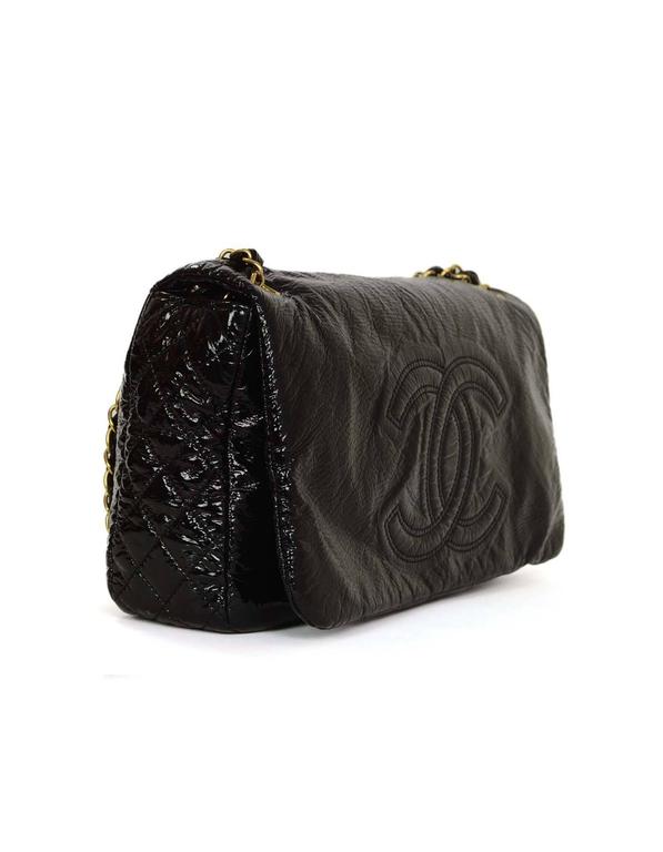 Chanel Vinyl Small Rock And Chain Cc Flap Bag Ghw For Sale