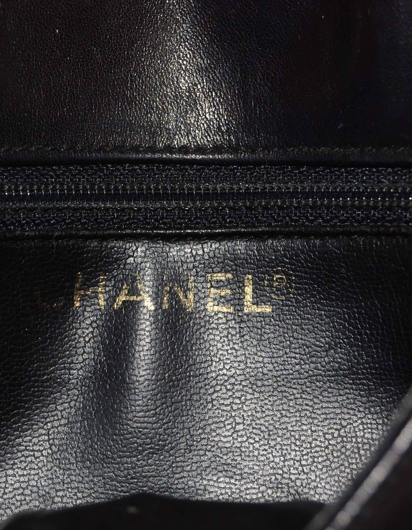 Chanel Black Quilted Flap Belt Bag sz 75 GHW 3
