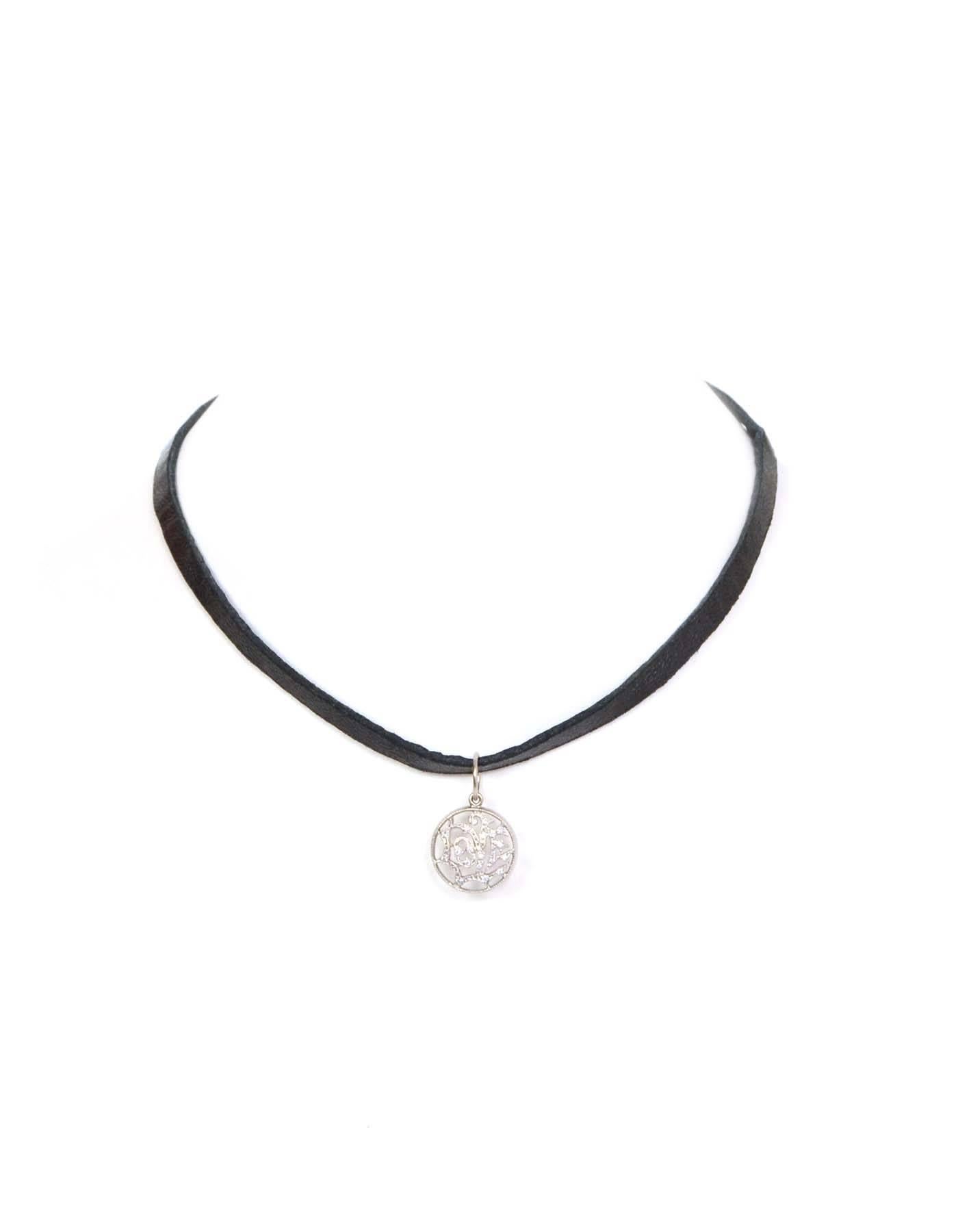 Cathy Waterman Platinum & Diamond Pendant 
Features 
