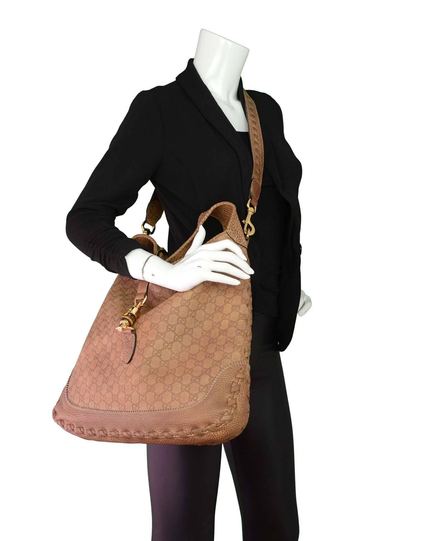 Gucci Tan Gucissima Extra Large New Jackie Shoulder Bag GHW 5
