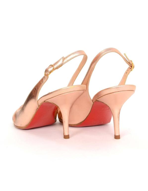 sling pumps rosegold