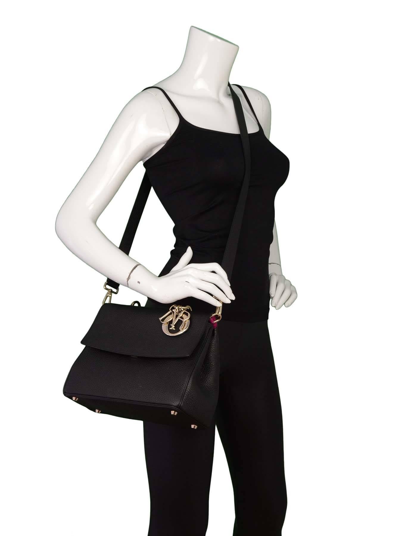 Christian Dior Black Leather Small Be Dior Bag GHW rt. $4, 400 5