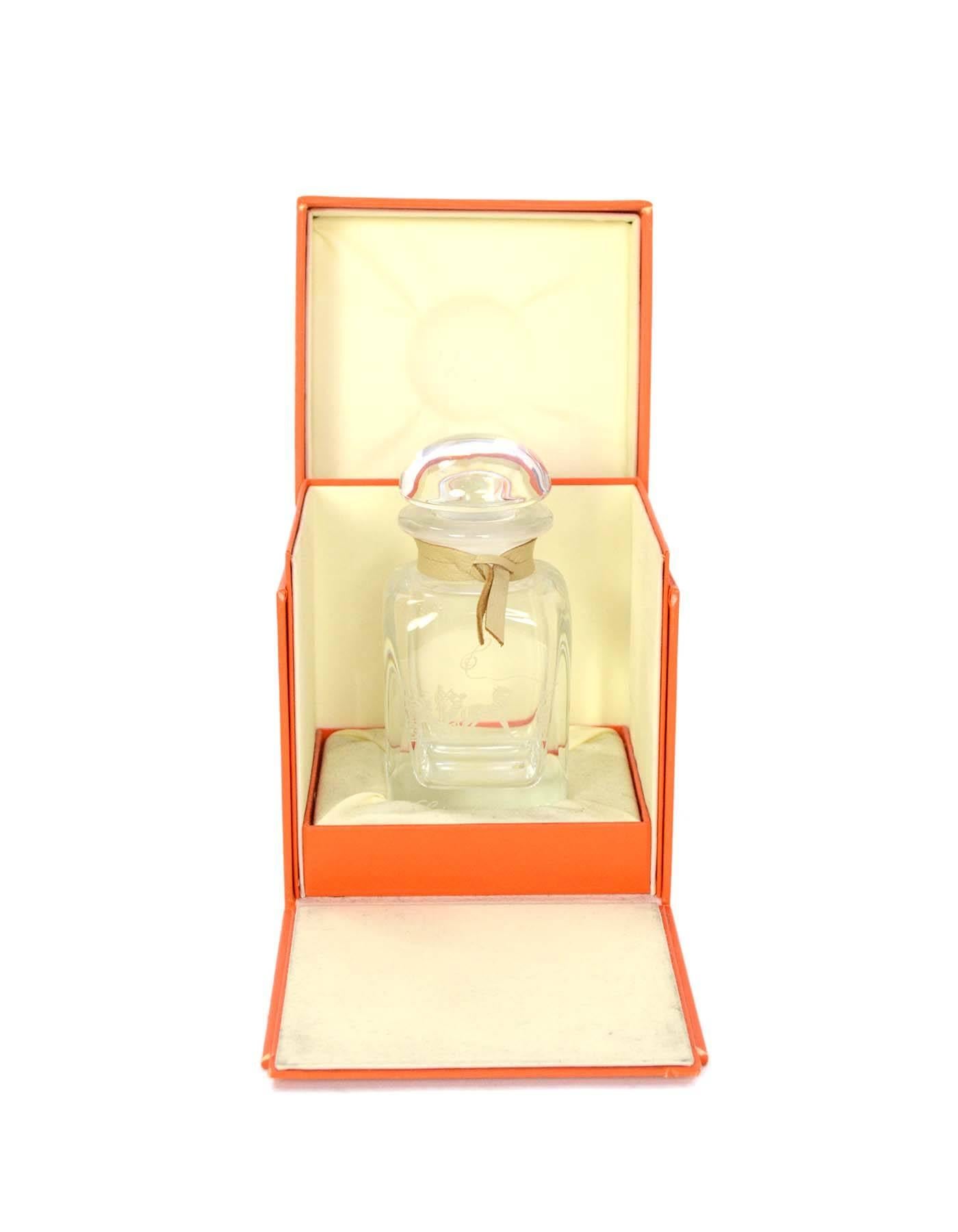Hermes Ltd Ed. Glass Eau D'Hermes 1996 Perfume Bottle In Excellent Condition In New York, NY