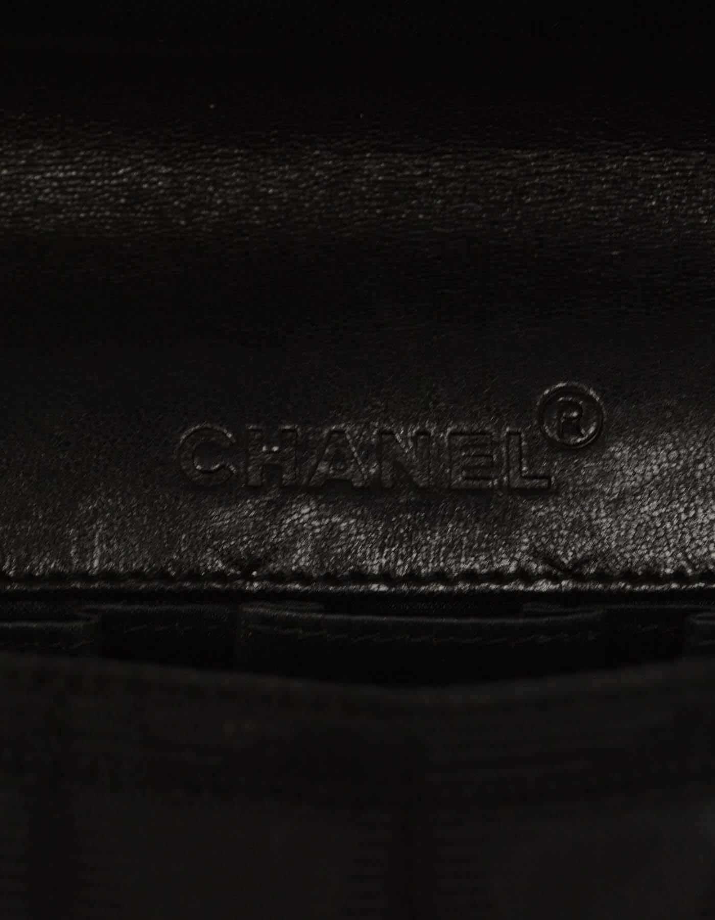 Chanel Canvas Travel Ligne East/West Flap Bag BHW In Excellent Condition In New York, NY