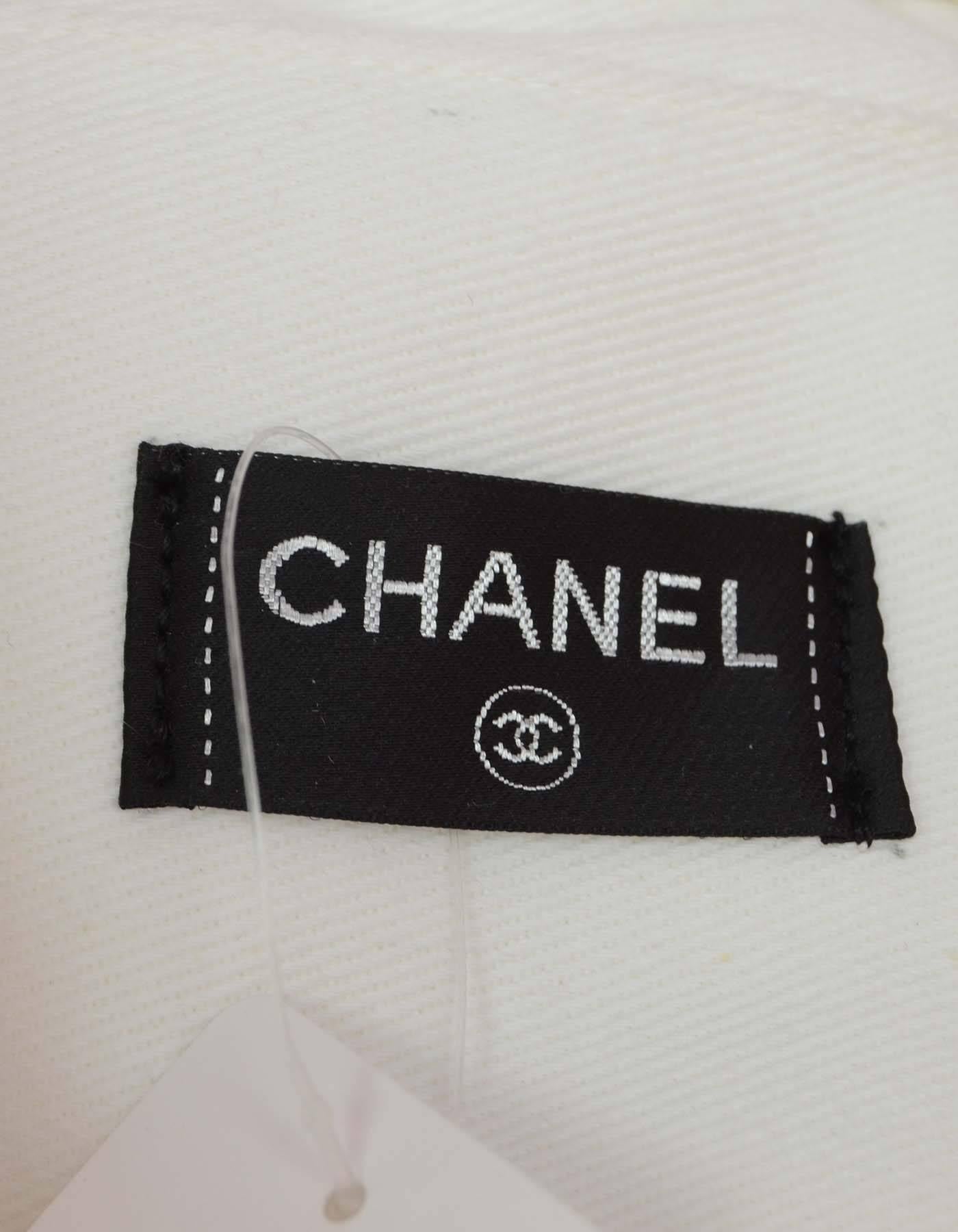 Chanel Pink & White CC Terrycloth Bag & Beach Towel Set SHW In Excellent Condition In New York, NY