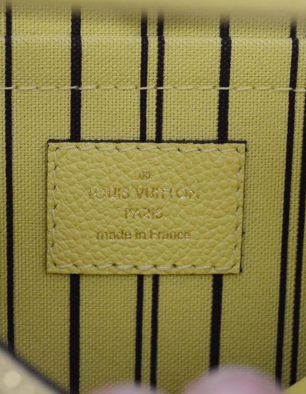 Louis Vuitton Citrine Yellow Monogram Empreinte Montaigne BB