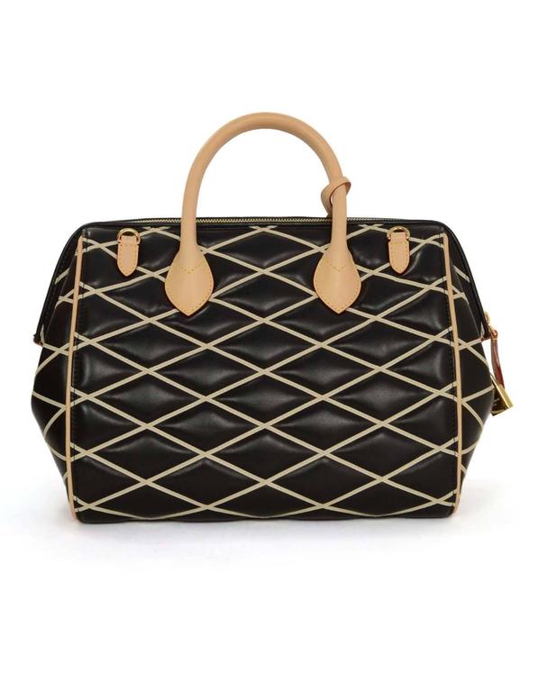 Louis Vuitton Black and Nude Malletage Doc PM Bag GHW For Sale at 1stDibs
