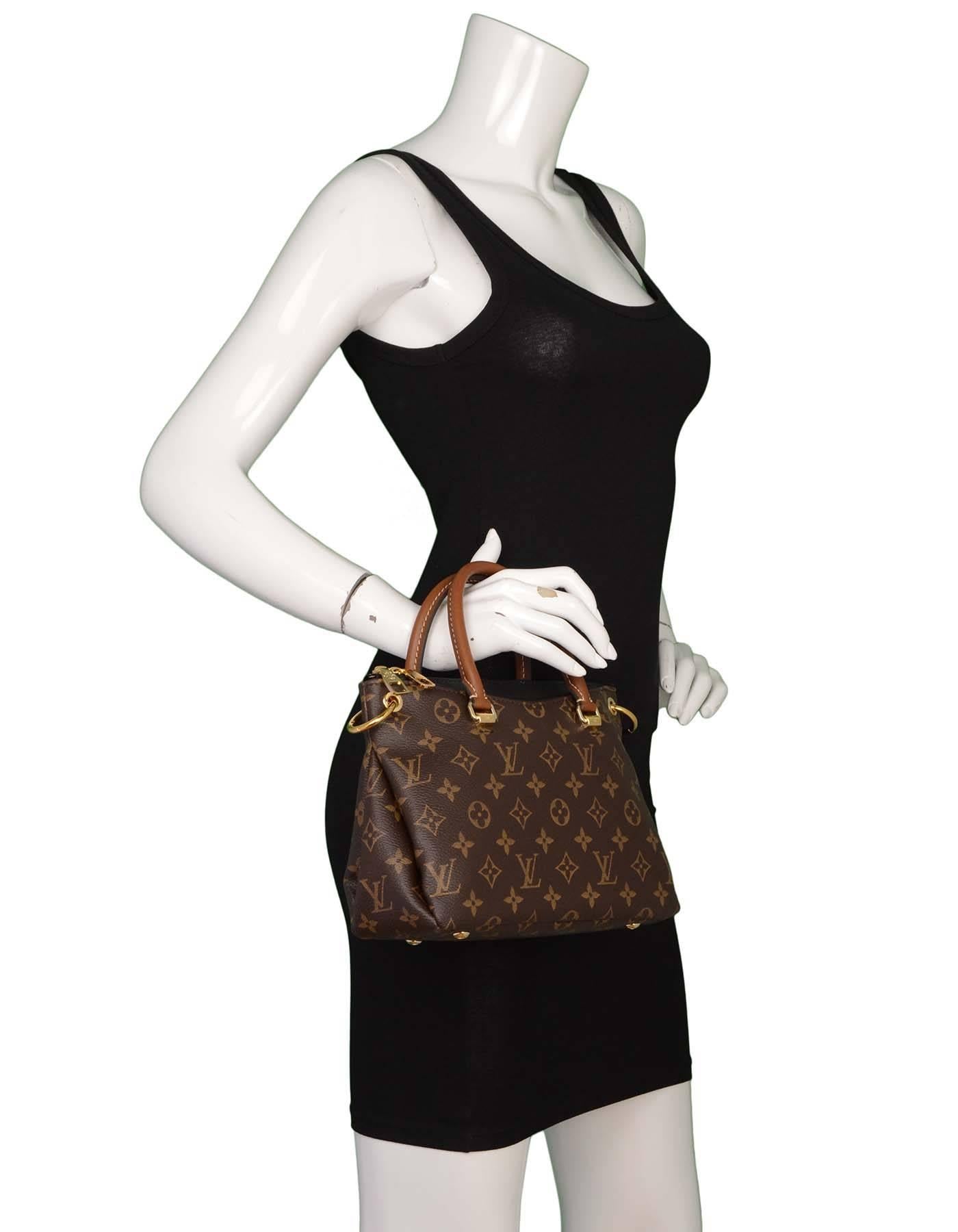 Louis Vuitton Monogram Canvas & Black Leather Pallas BB Crossbody Bag GHW 3