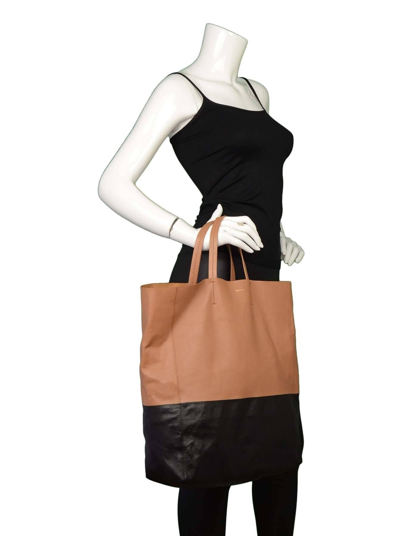 Celine Black & Tan Leather Bi-Cabas Tote rt. $1, 290 5