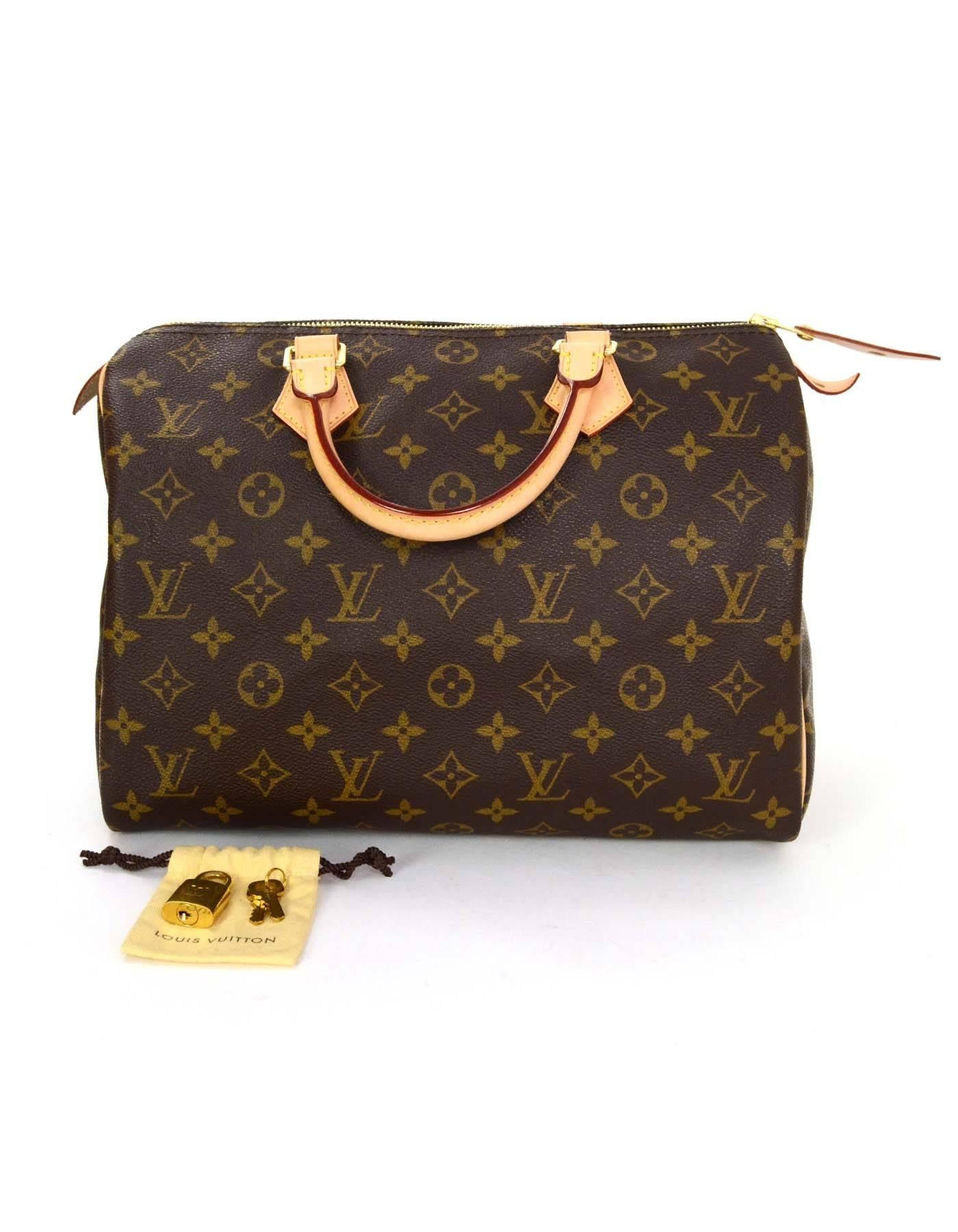 Louis Vuitton Monogram Speedy 30 Bag GHW 5