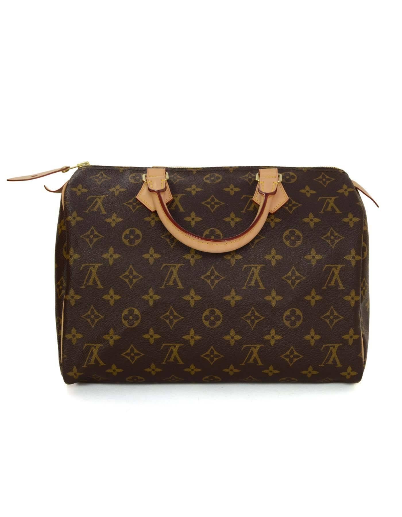 Louis Vuitton Monogram Speedy 30 Bag GHW In Excellent Condition In New York, NY