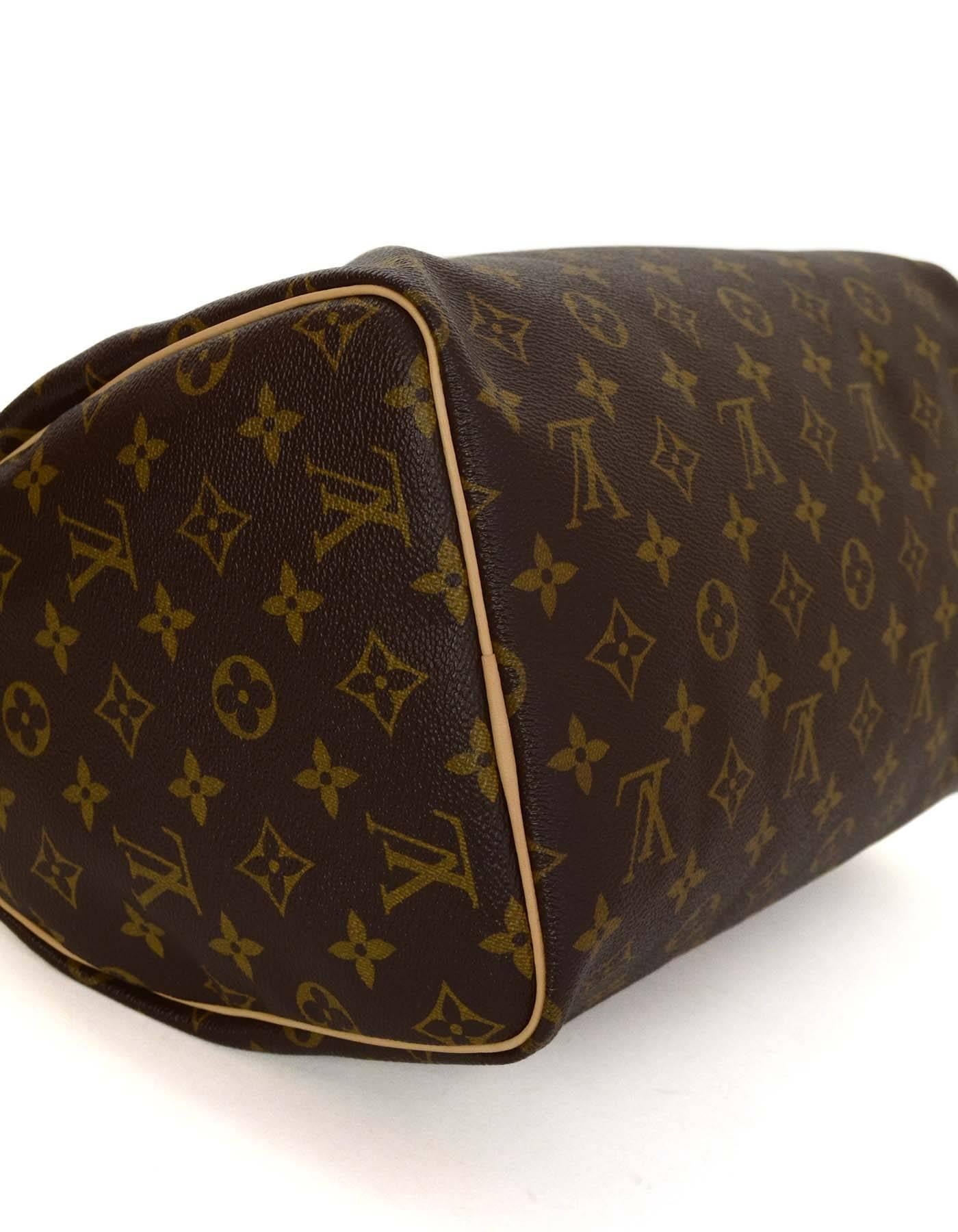 Louis Vuitton Monogram Speedy 30 Bag GHW 1