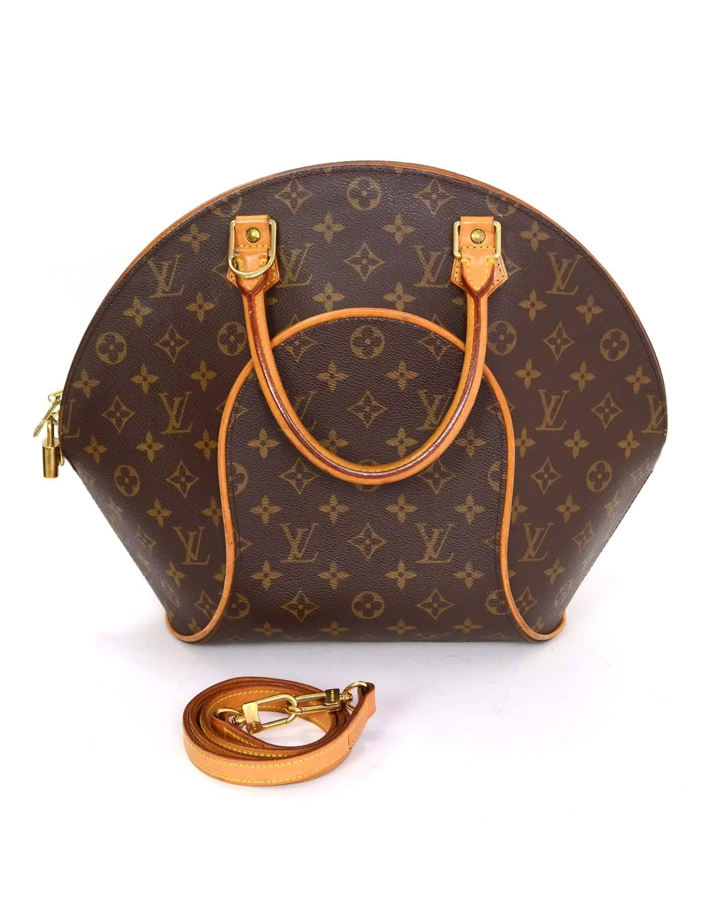Louis Vuitton Monogram Ellipse MM Bag w/ Strap GHW 3