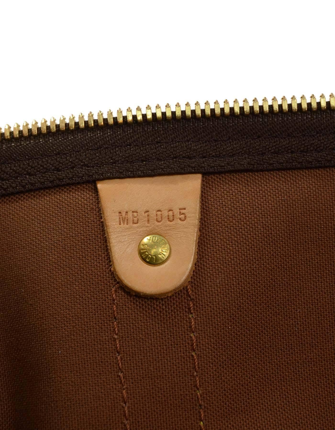 Louis Vuitton Monogram Keepall 55 Luggage GHW 3