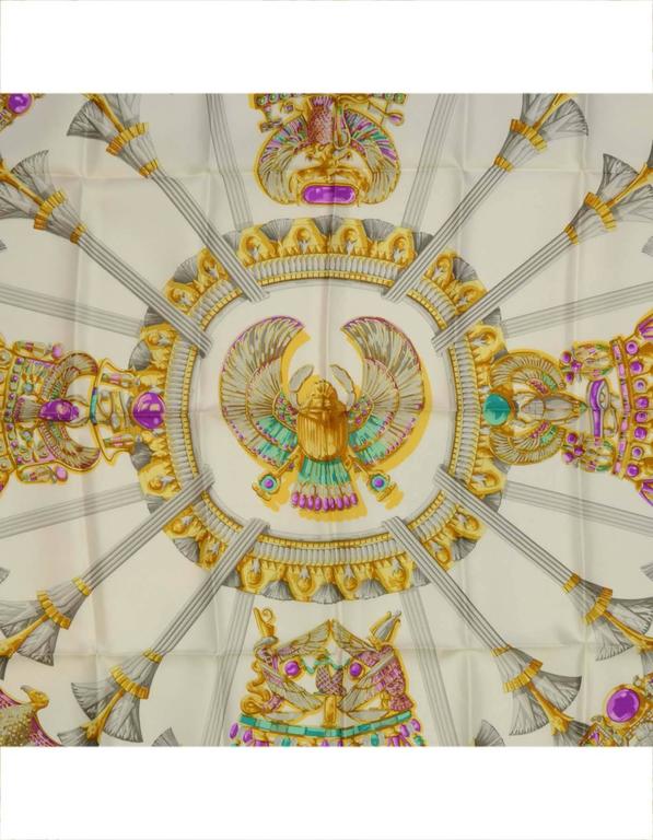Hermes Silk Cashmere Big Bang Scarf Top Ivory main image 0
