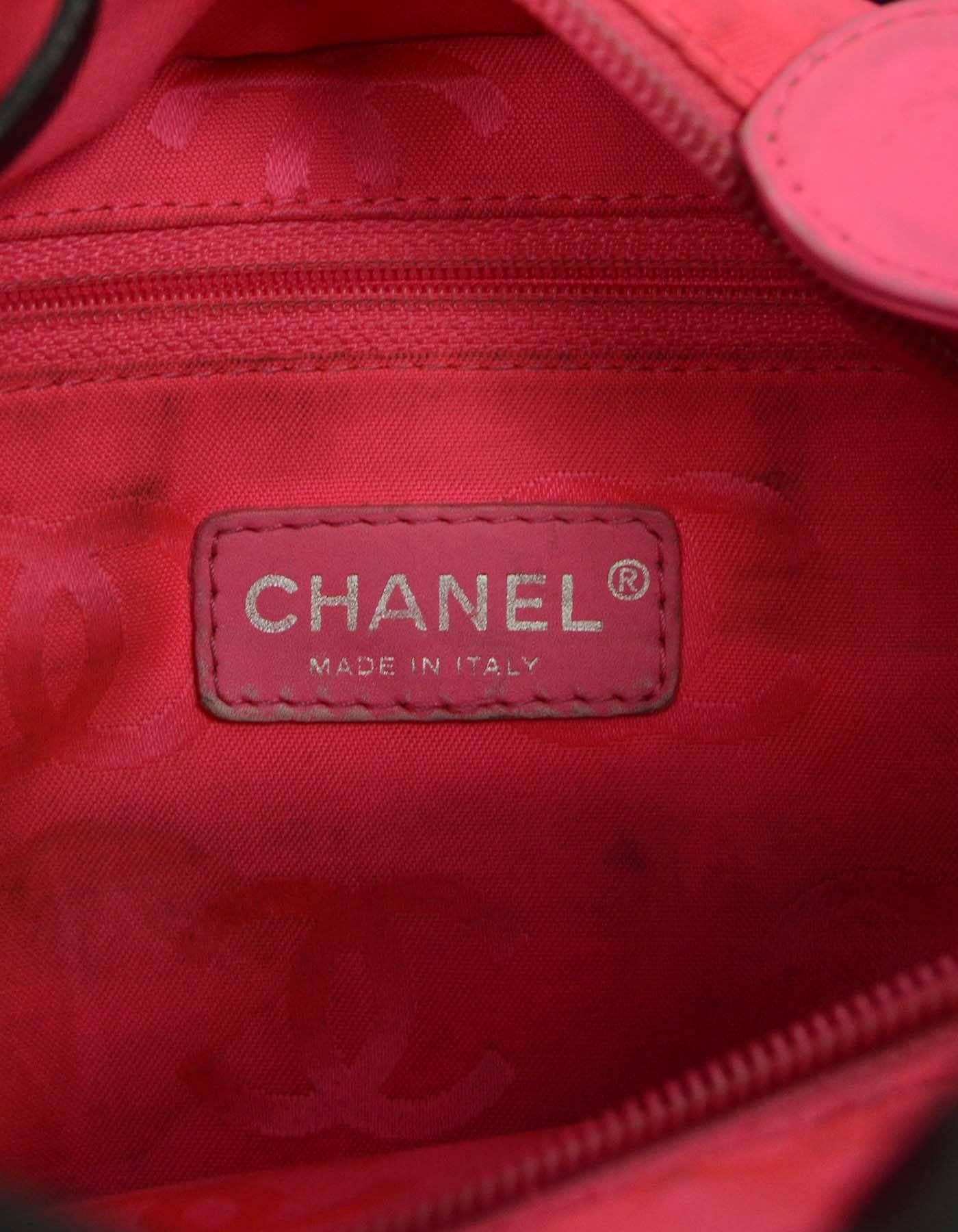 Chanel Black & White Leather Cambon Tote Bag SHW 4