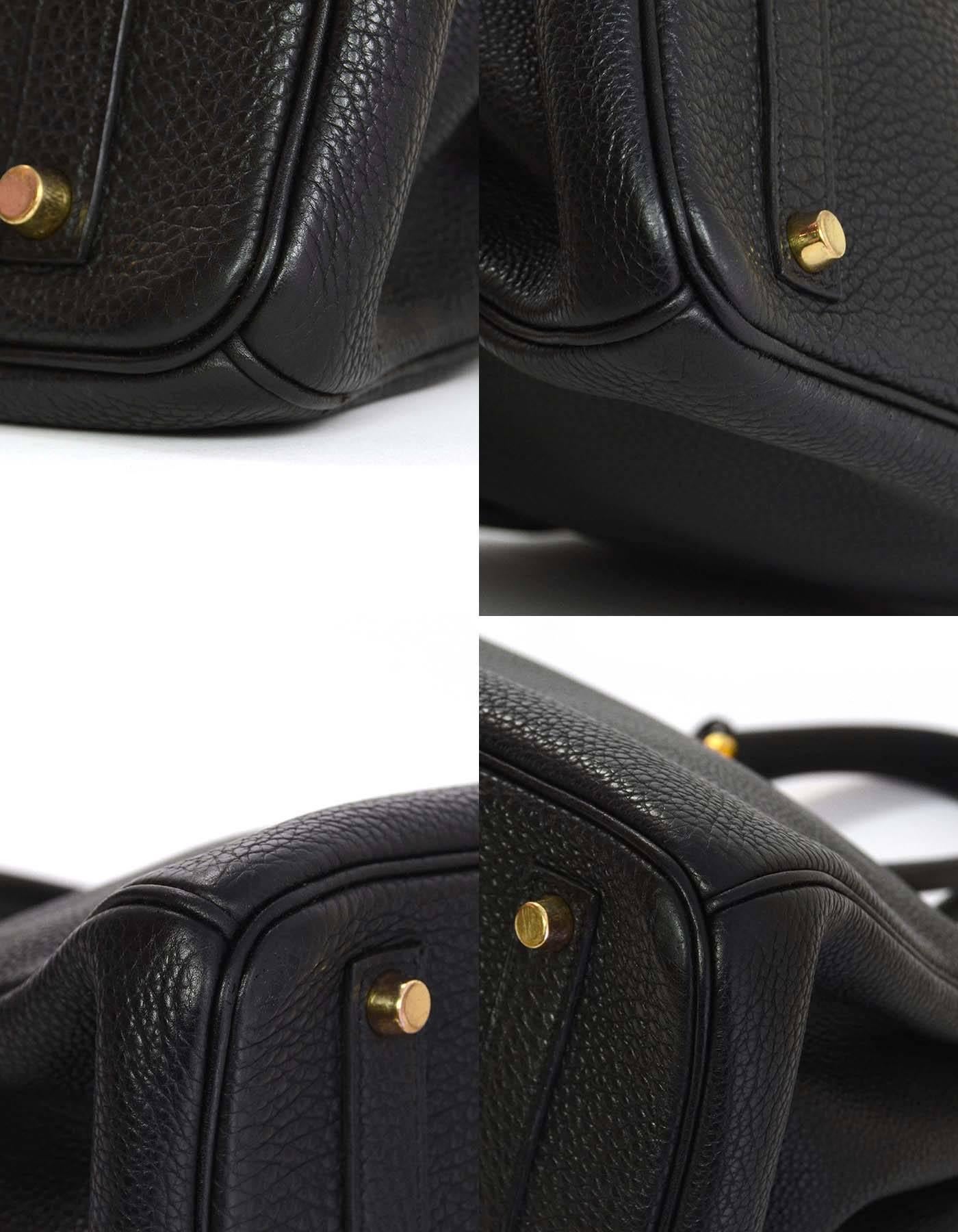 Hermes Black Togo 35cm Birkin Bag GHW 1
