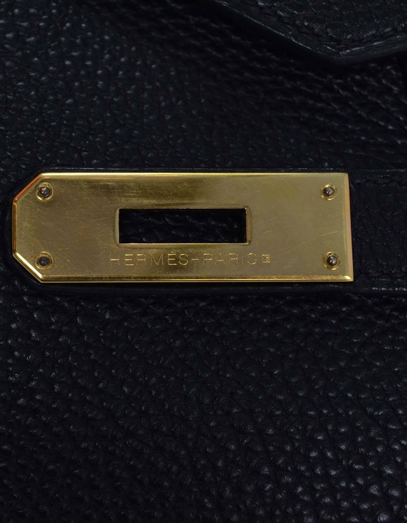 Hermes Black Togo 35cm Birkin Bag GHW 2
