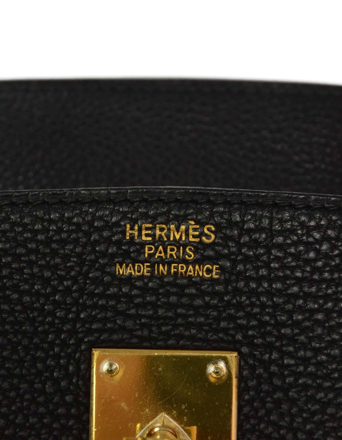 Hermes Black Togo 35cm Birkin Bag GHW 3