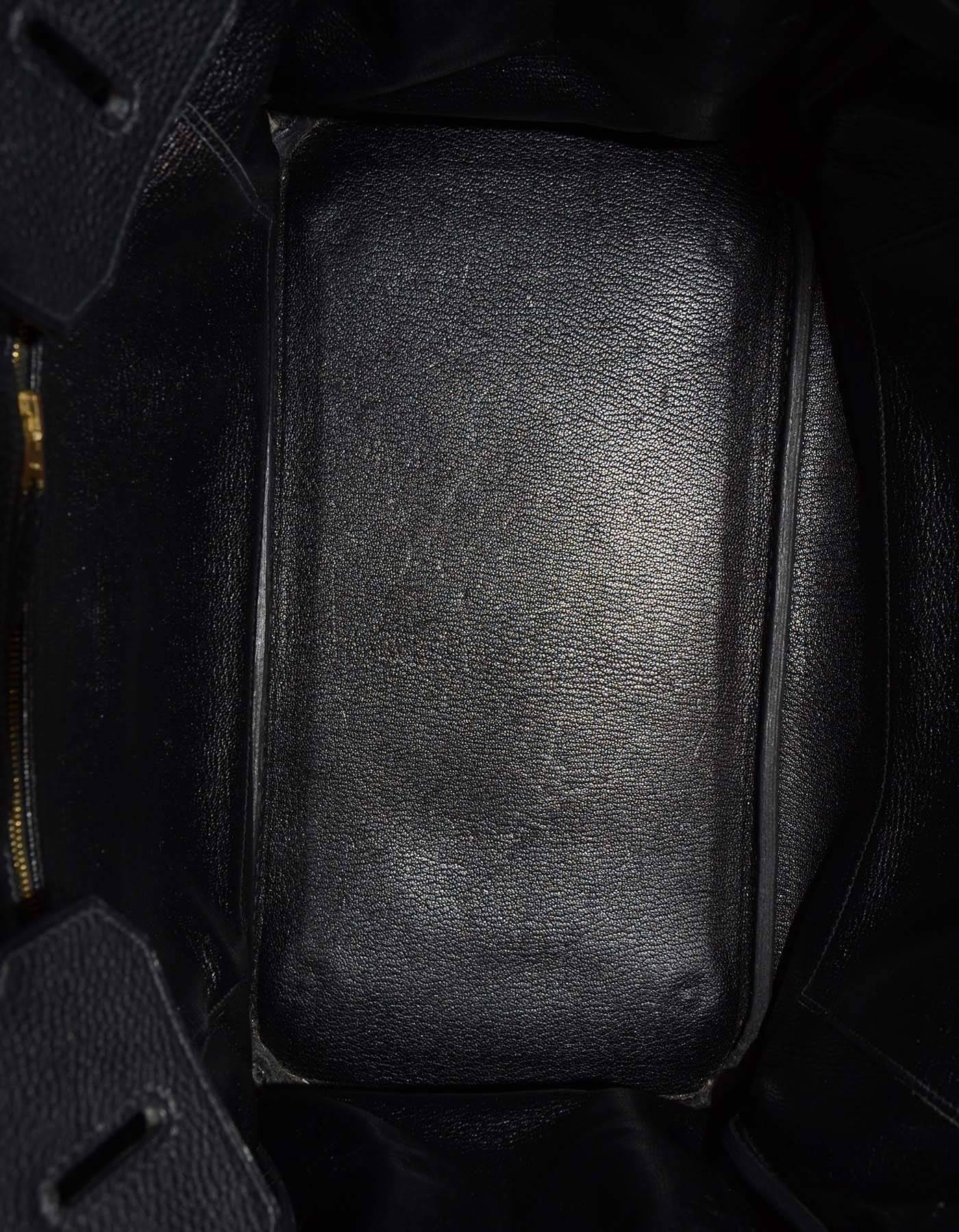 Women's Hermes Black Togo 35cm Birkin Bag GHW