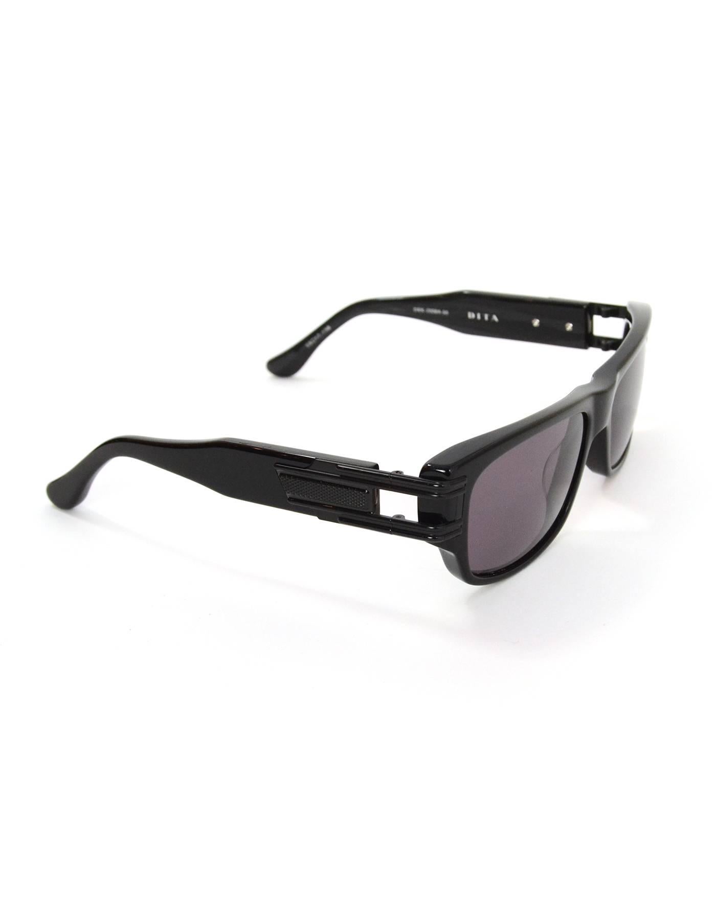 DITA Men's Black Grandmaster - One Sunglasses

Features black hardware at sides.

Made In: Japan
Color: Black
Materials: Resin, metal
Overall Condition: Excellent pre-owned condition
Includes: DITA case and box

Measurements:
Length
