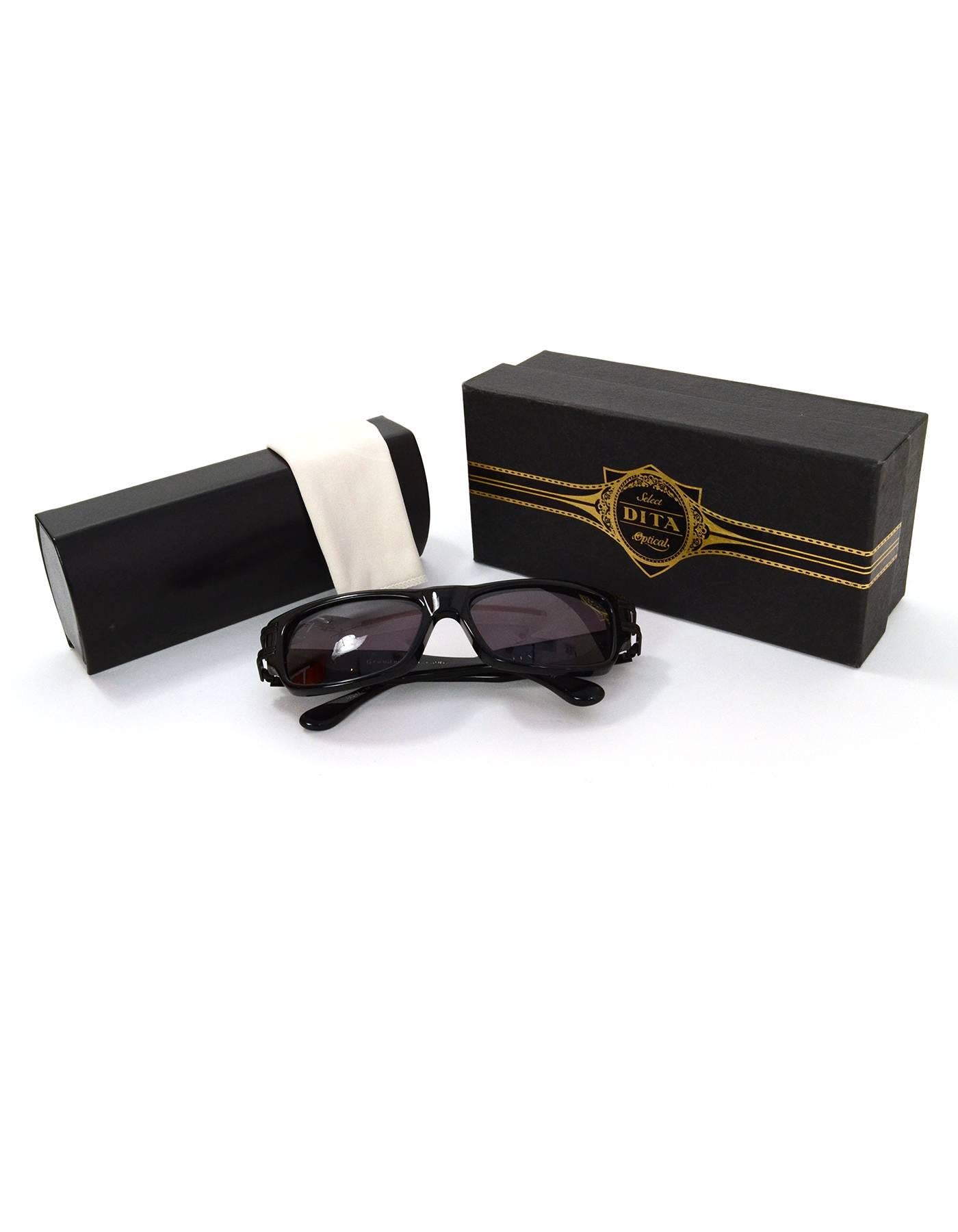 DITA Men's Black Grandmaster - One Sunglasses with Black Hardware In Excellent Condition In New York, NY