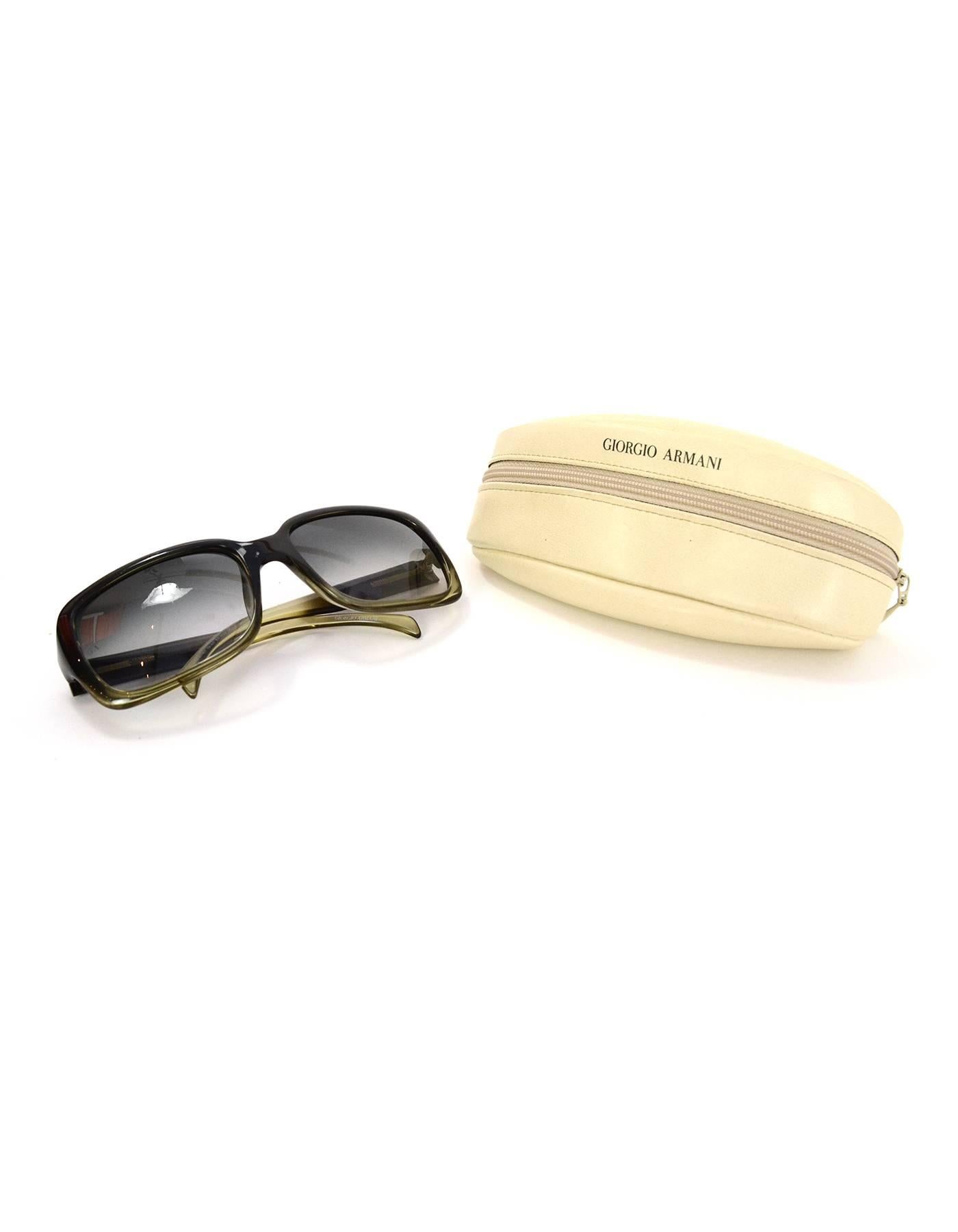 Giorgio Armani Sqaure Ombre Sunglasses with Case 3