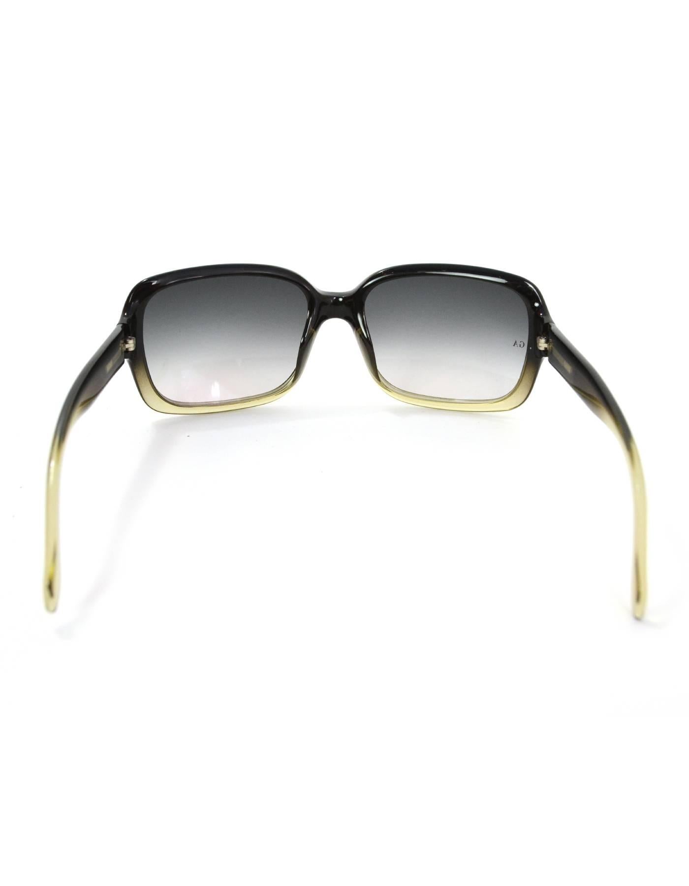 Women's Giorgio Armani Sqaure Ombre Sunglasses with Case