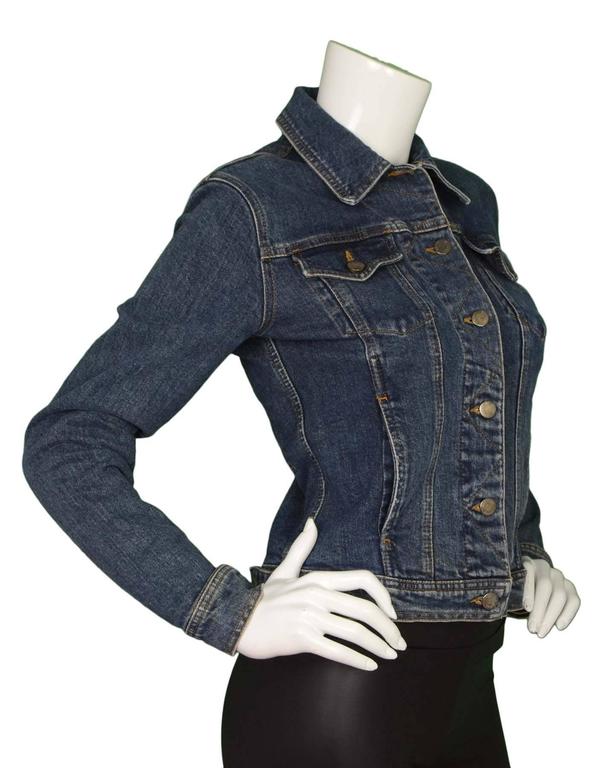 Moschino Jeans Blue Star Denim Jean Jacket Sz 6 For Sale at 1stDibs |  moschino jeans star