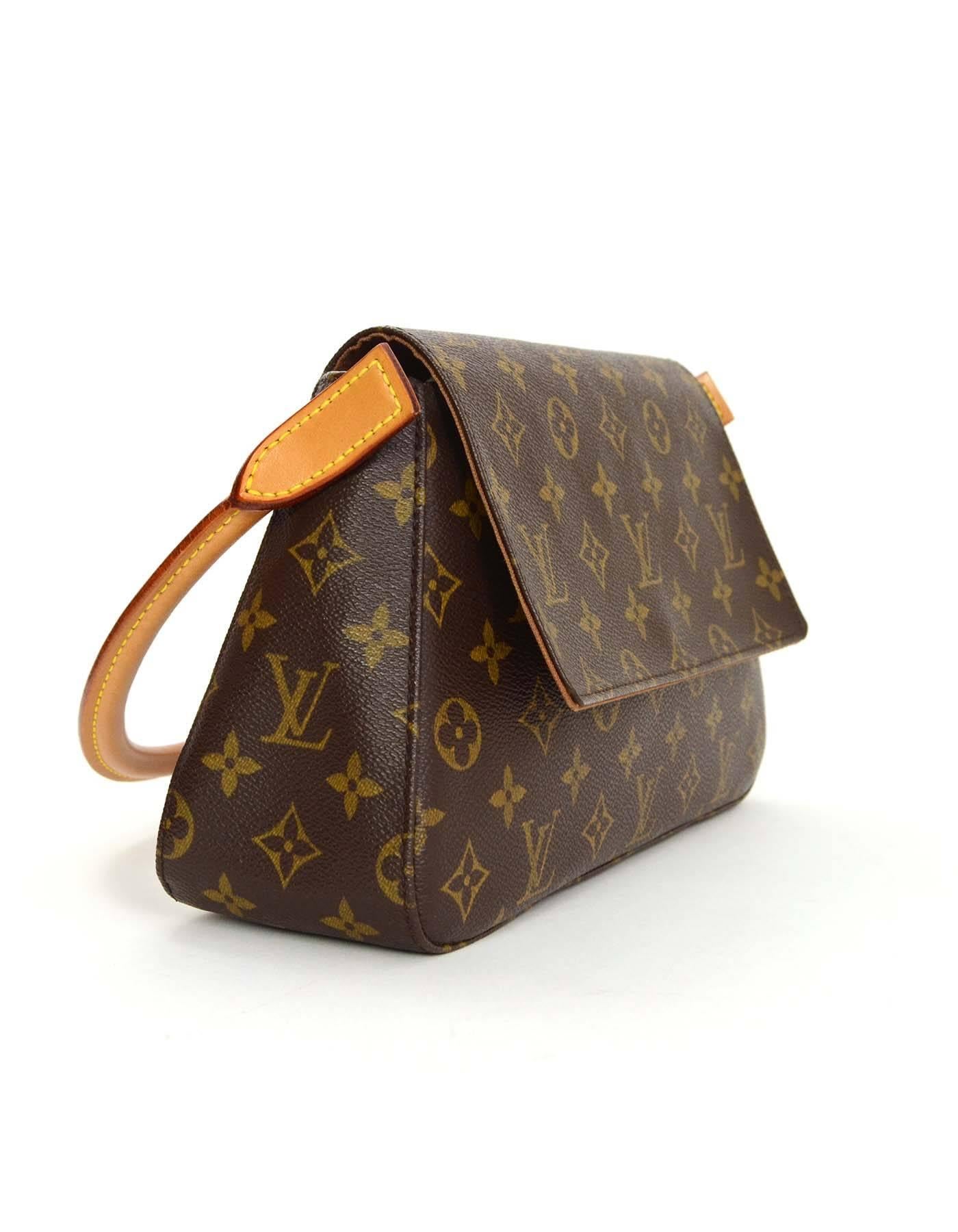 Louis Vuitton Monogram Mini Looping Shoulder Bag with Dustbag For Sale