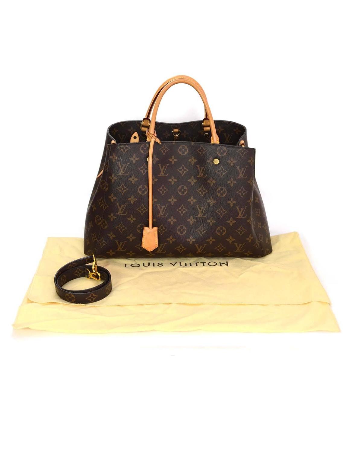 Louis Vuitton Monogram Montaigne GM Bag w/ Shoulder Strap rt. $2,570 For Sale at 1stdibs