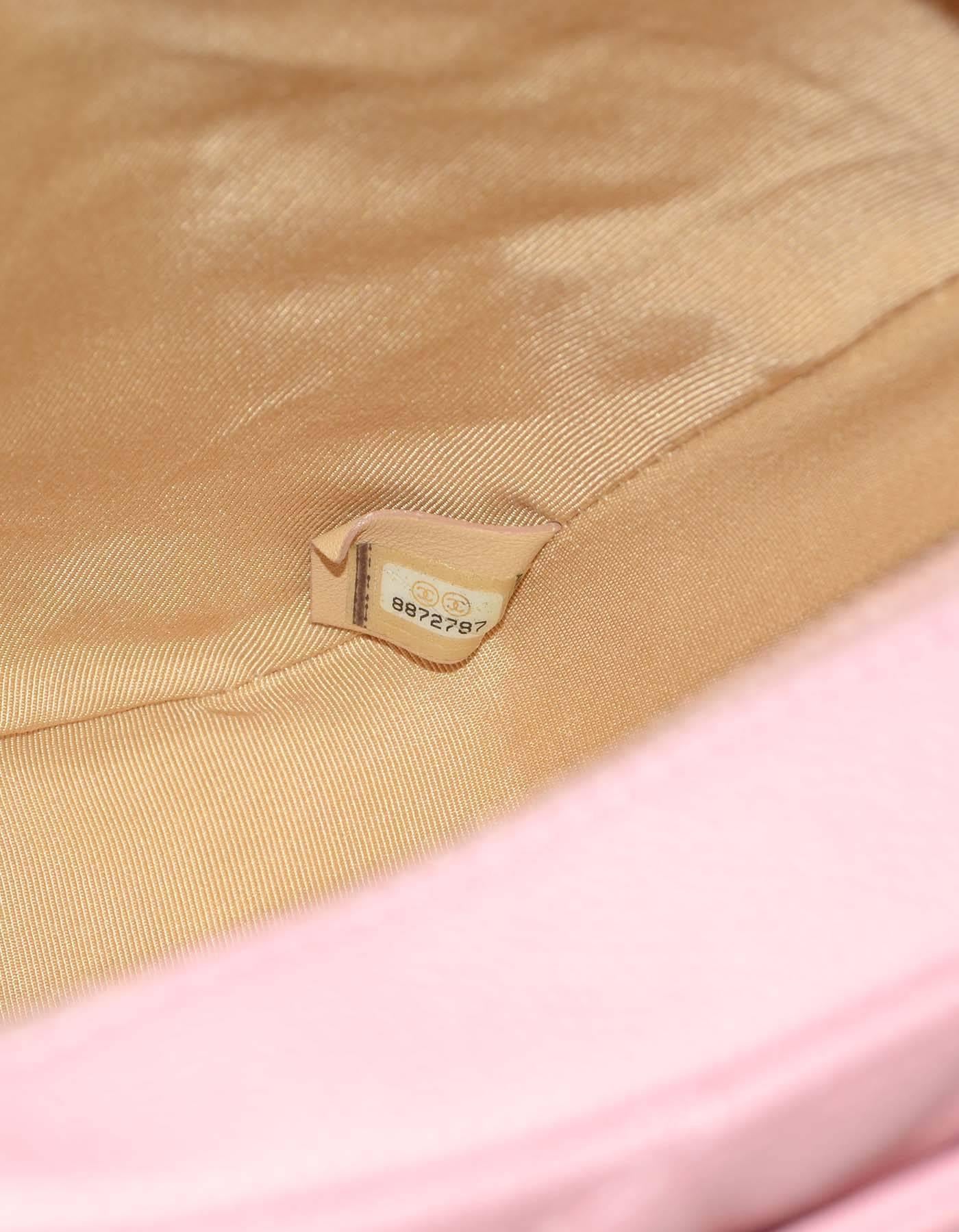 Chanel Pink Caviar Leather Timeless CC Shoulder Bag GHW 1