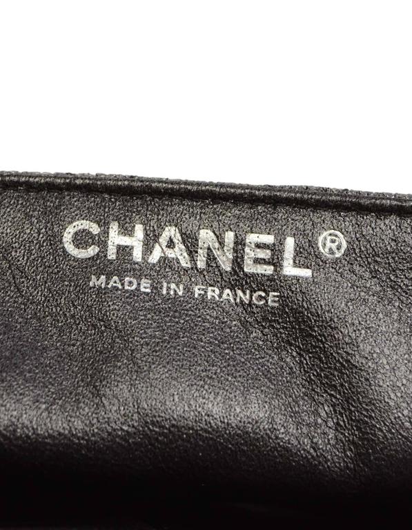 Chanel Silver Textured Quilted East/West Flap Bag at 1stDibs