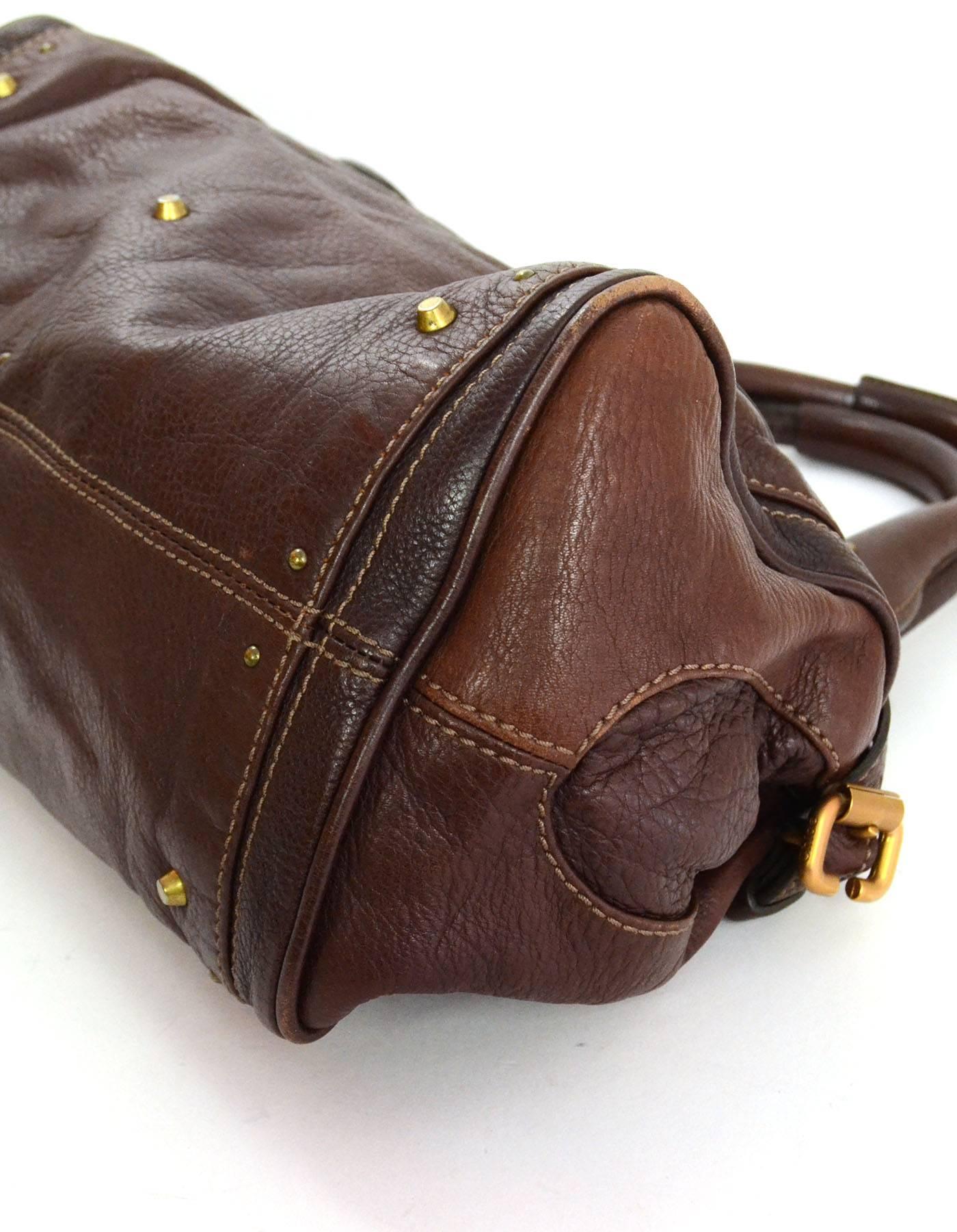 Chloe Brown Leather Paddington Bag GHW 1