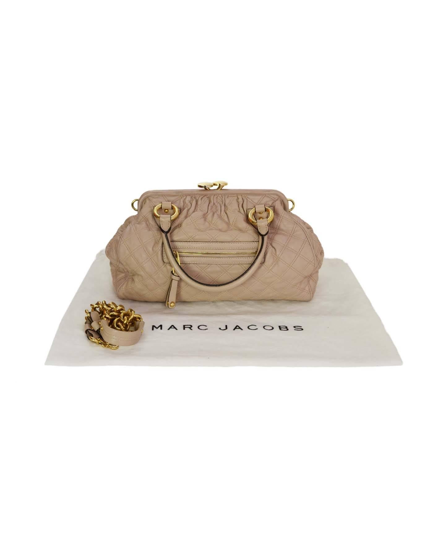 Marc Jacobs Blush Quilted Leather Stam Bag GHW 2