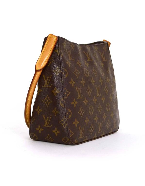 Louis Vuitton Brown Monogram Looping MM Handle Bag For Sale at 1stdibs
