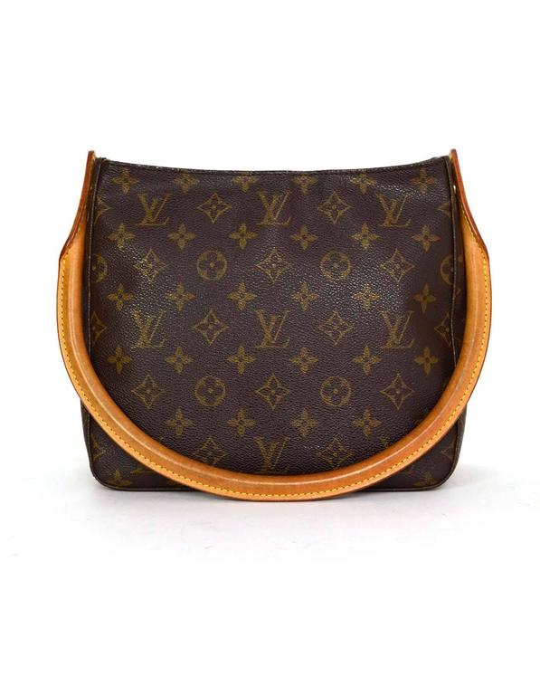 Louis Vuitton Brown Monogram Looping MM Handle Bag For Sale at 1stdibs