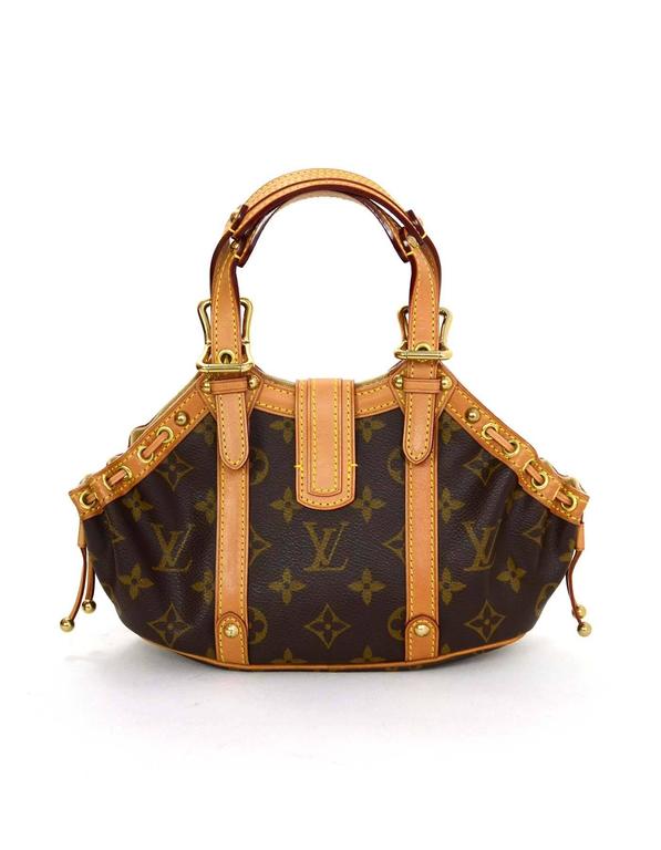Louis Vuitton Brown Monogram Theda PM Handbag with GHW at 1stDibs