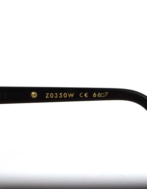 LOUIS VUITTON Evidence Sunglasses Z0350W Black/Gold