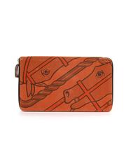 Hermes Horse Print Canvas Oversized Wallet with Box